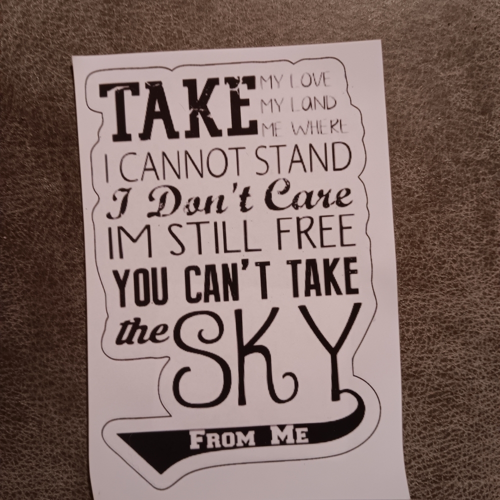Firefly Serenity Black and White Sticker